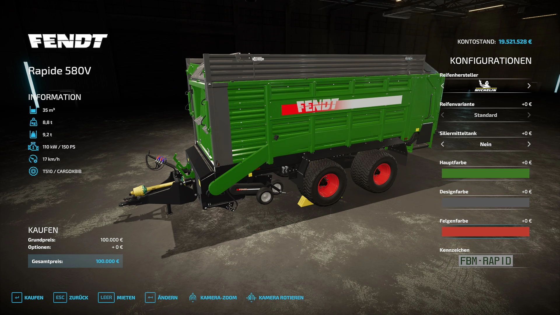 Fendt Rapide 580 Loader v1.0 FS22