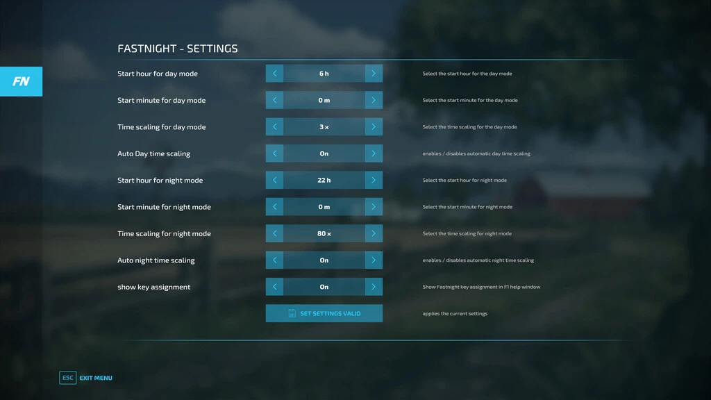 FASTNIGHT V1.0 – FS22 mod