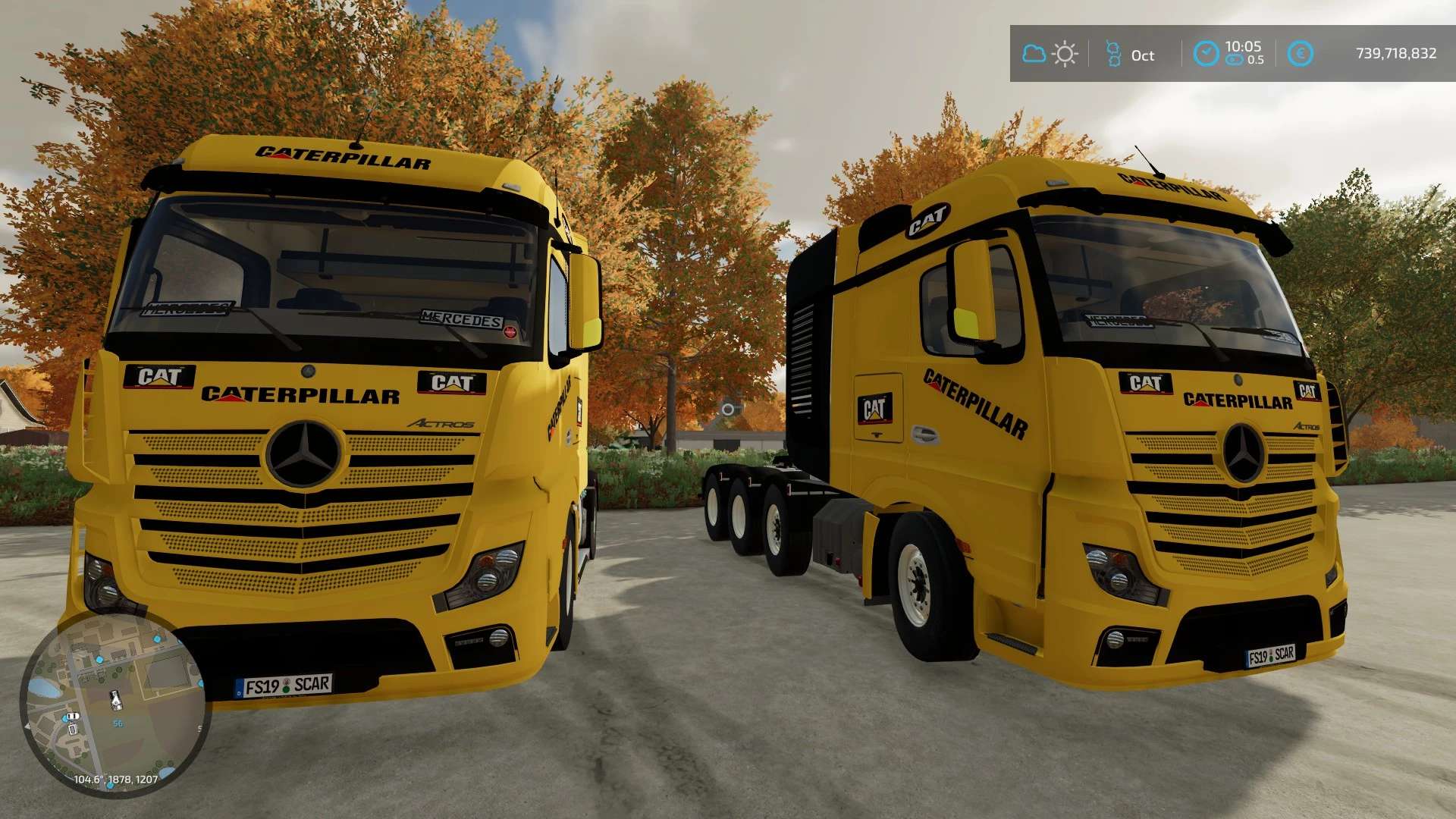 Mercedes-Benz Actros 4×4, 8×8 Caterpillar v1.0.0.0