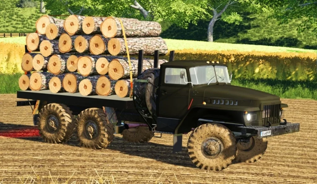 URAL 375 LOG TRUCK V1.0 – FS19 mod