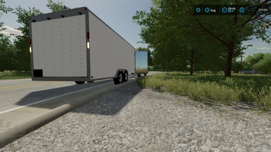 Trailer Fechado de 20 pés v1.1.0.0 – Mod FS22