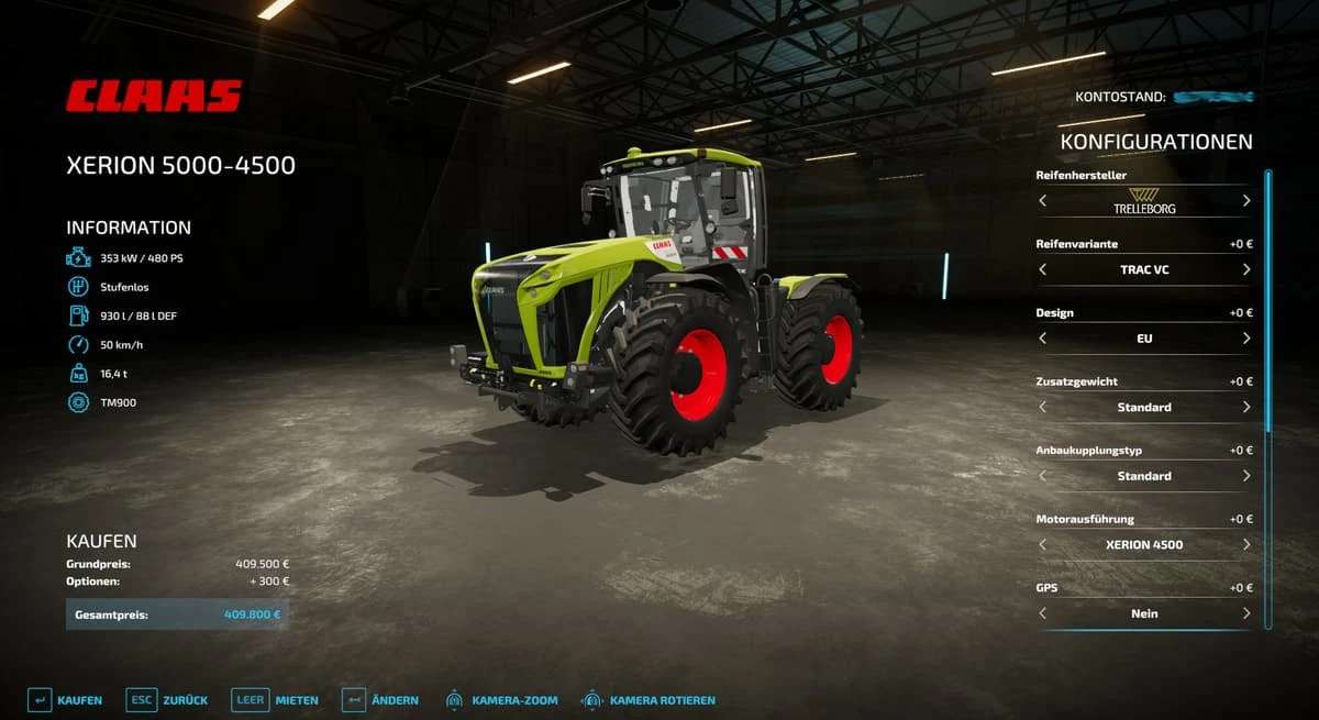 CLAAS Xerion 5000 VC 2.0 v1.0.0.0