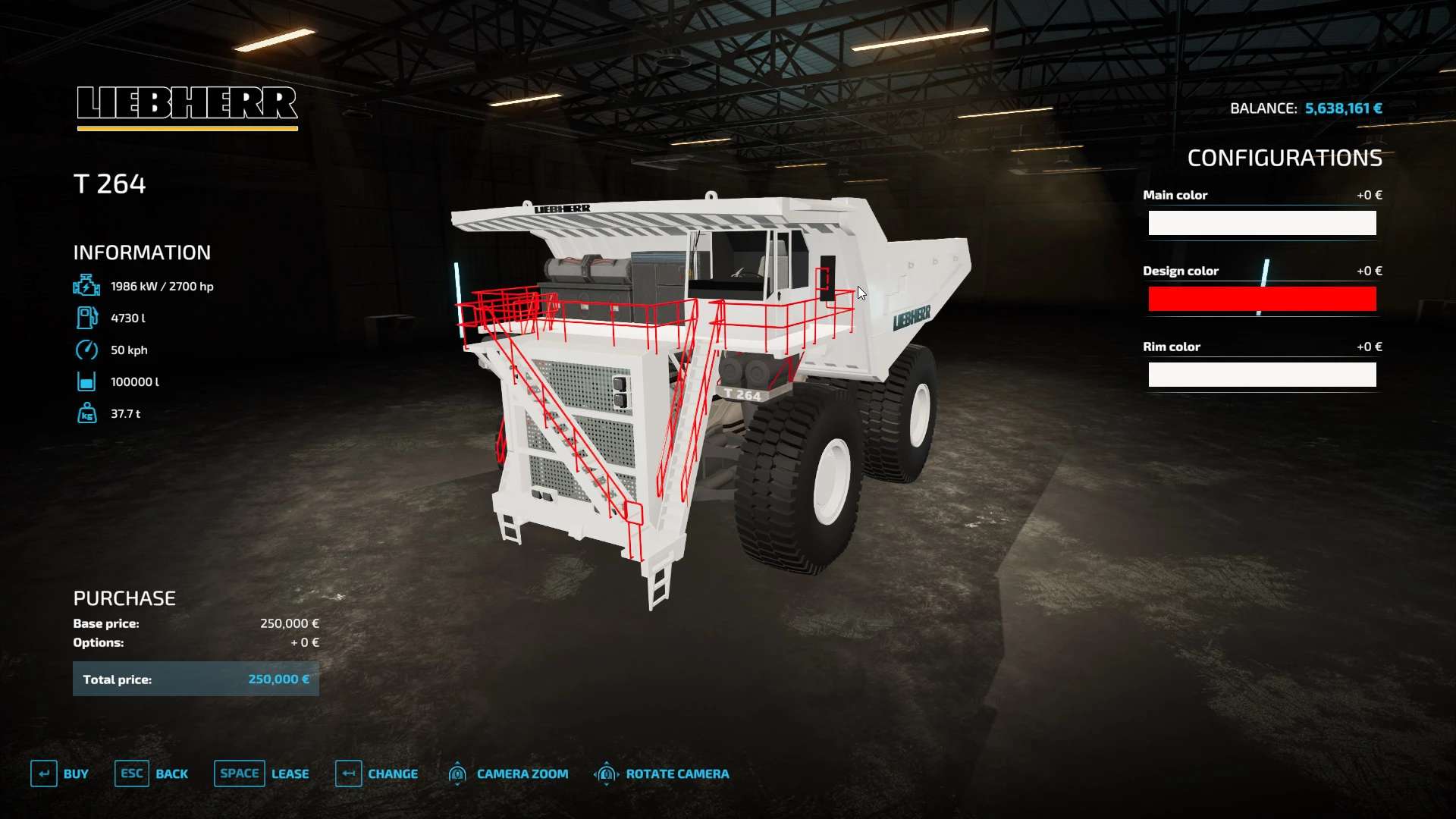 Caminhão de Mineração Liebherr T-264 V1.0