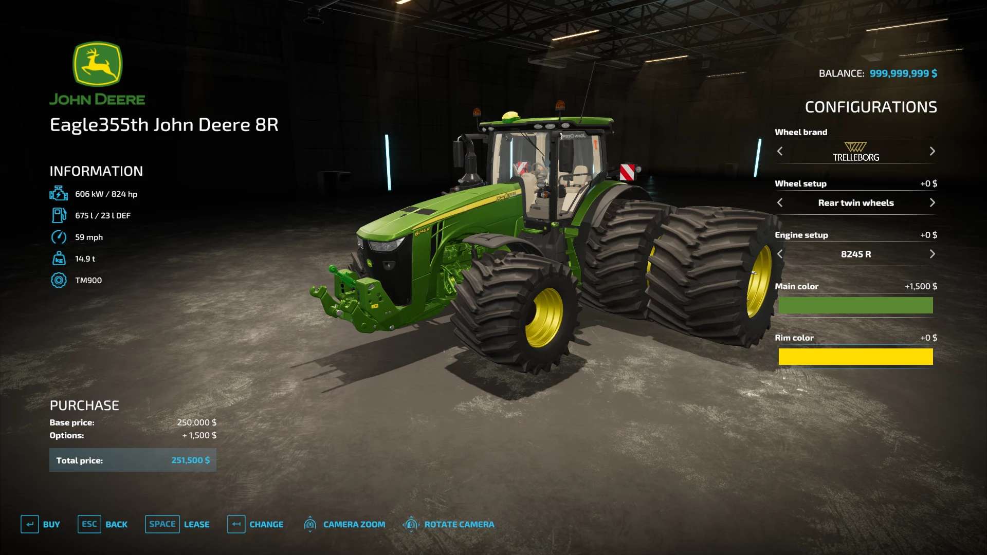 Trator John Deere 8R v1.0.0.0