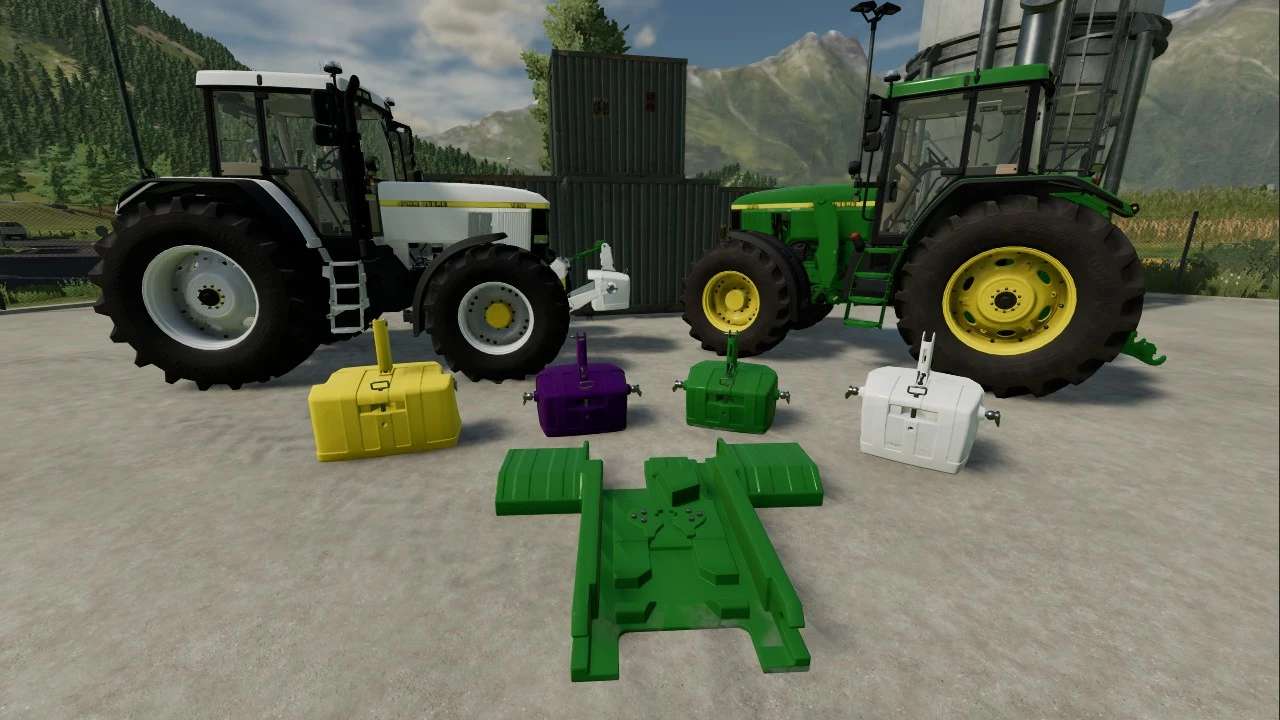 Pacote de peso John Deere multicolorido v1.0.0.0