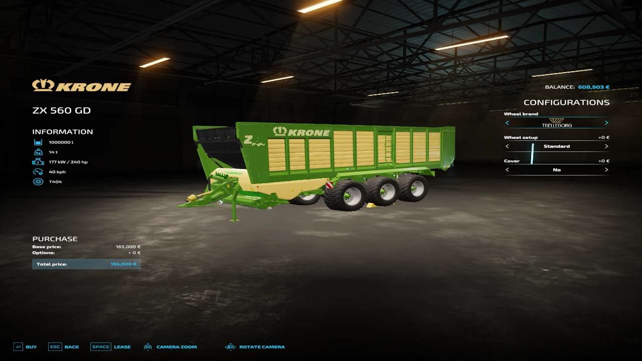 Krone zx560GD v1.0.0.0 – Mod FS22