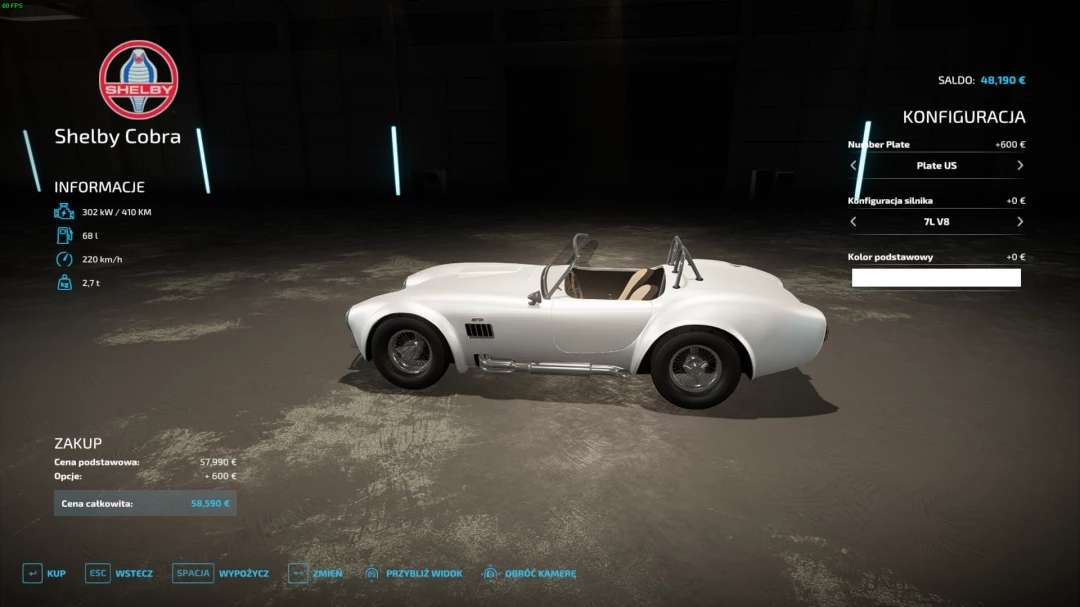 Shelby Cobra Roadster v1.0.0.0 – Mod FS22