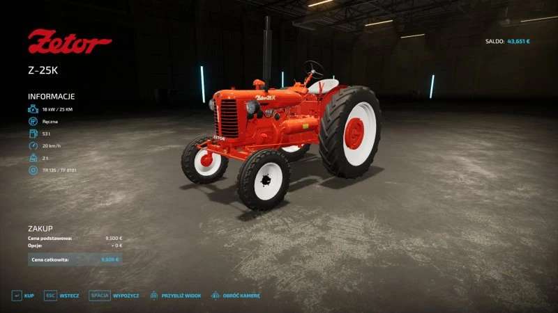 Zetor 25K vermelho v1.0.0.0 – Mod FS22