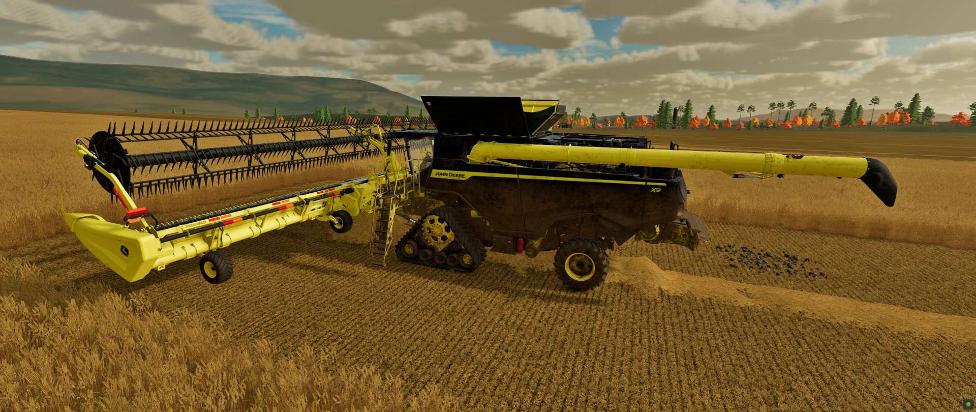 John Deere X91100 PRETO E AMARELO v1.0.0.0