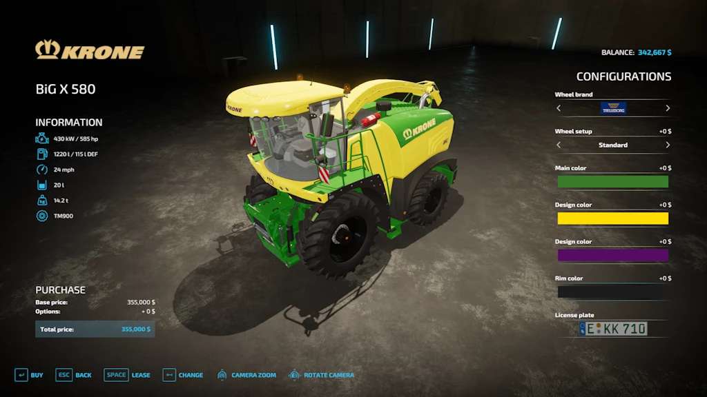 Mod – Pack Krone BigX 580 v1.1.0