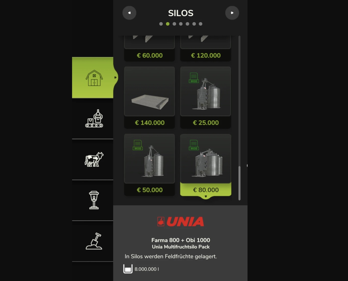 Unia Multifruitsilo Pack V1.0 – 25