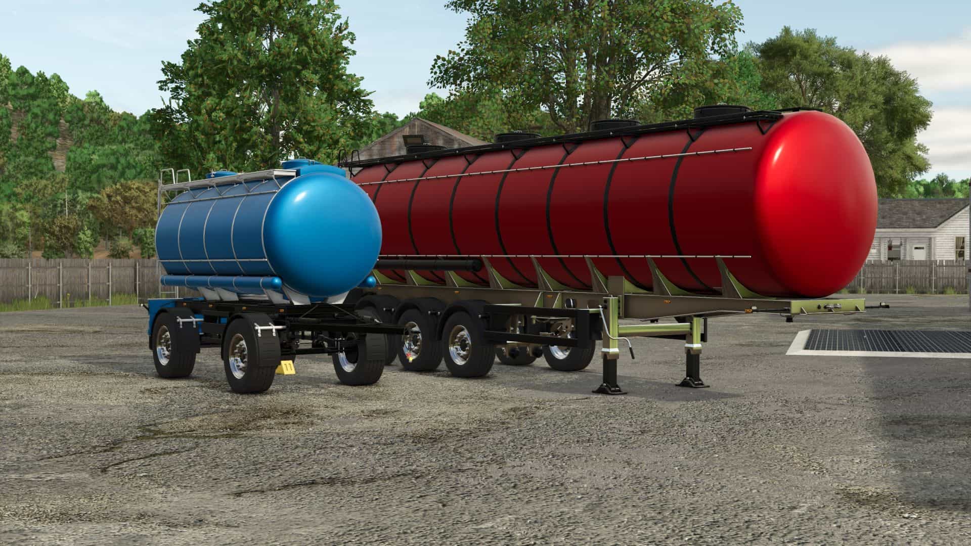 Cores/capacidade do MKS Tank Pack v1.0.0.0 – FS25